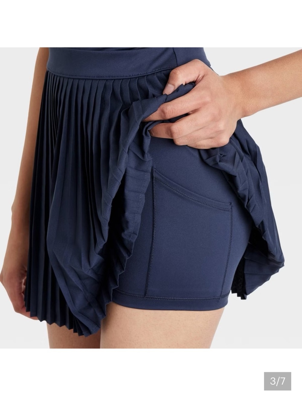 All In Motion Navy Pleated Athletic dress - Picture 3 of 8